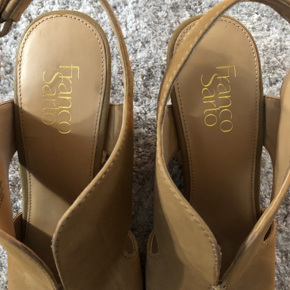 Franco Sarto Peep Toe Wedges - Picture 4 of 7